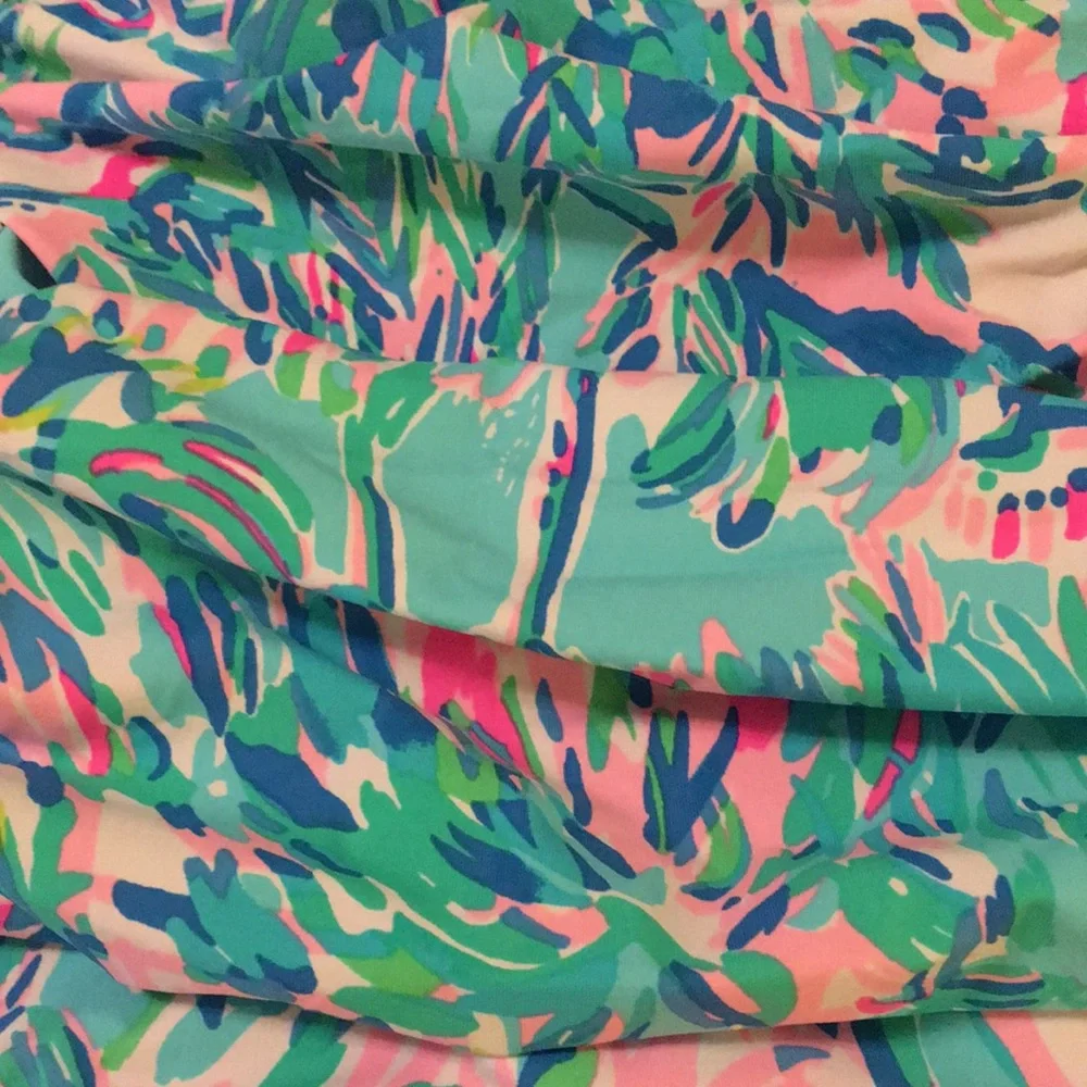 NWT Lilly Pulitzer Blue Ibiza Canbana Cocktail One piece Swimsuit Size 0 - Picture 6 of 12